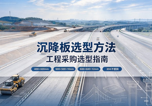 施甸沉降板选择方法